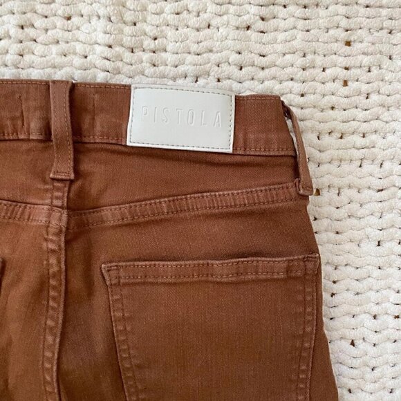 Pistola Lennon High-Rise Cropped Brown Bootcut Jean - Size 26 - Picture 4 of 6